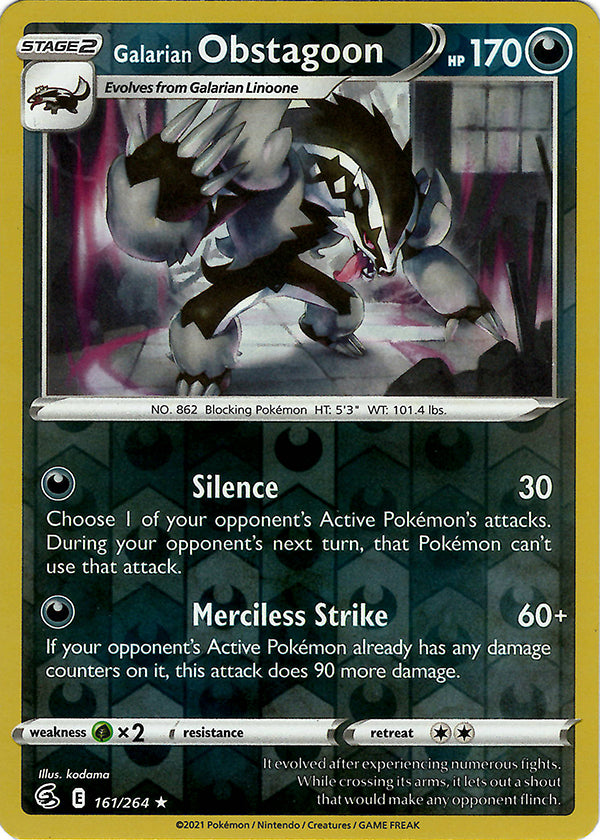 Galarian Obstagoon (Reverse Holo)