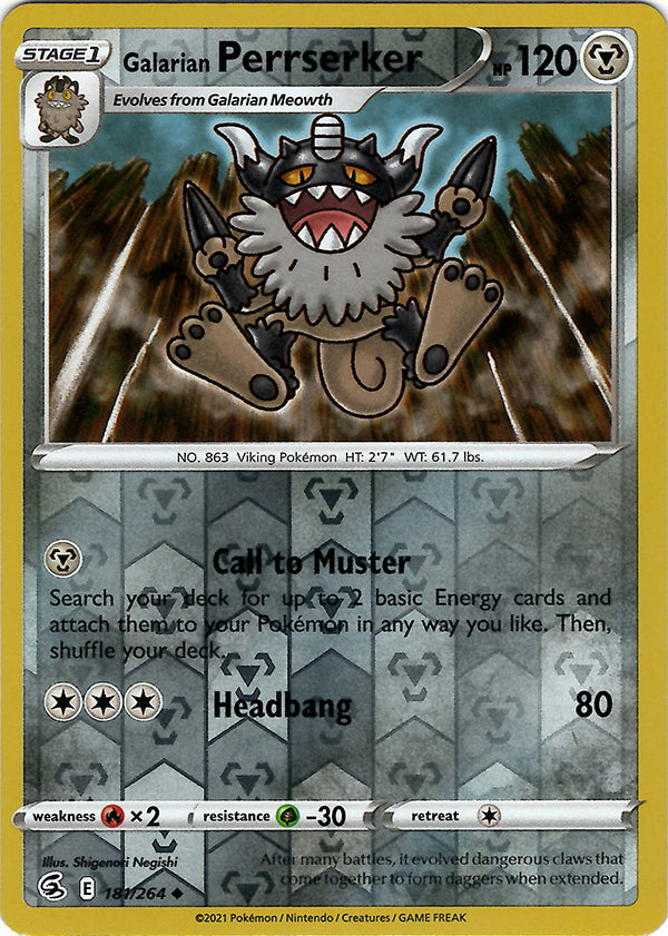 Galarian Perrserker (Reverse Holo)