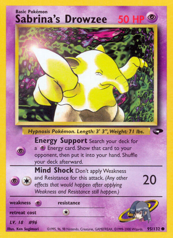 Pokemon TCG-WOTC Gym Challenge-Sabrina's Drowzee-PokeTrader Australia