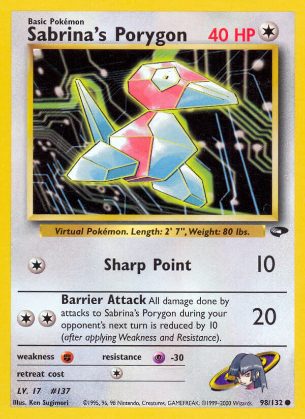 Pokemon TCG-WOTC Gym Challenge-Sabrina's Porygon-PokeTrader Australia