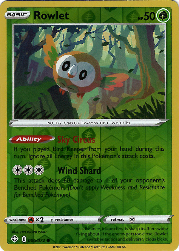 Rowlet (Reverse Holo)