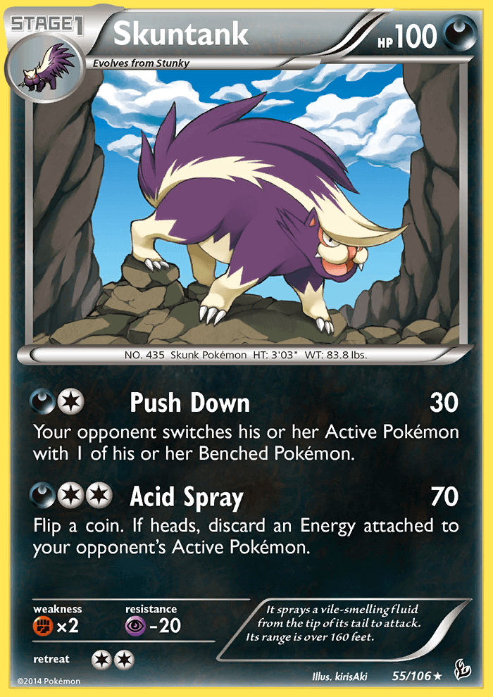Pokemon TCG - XY Flashfire - Skuntank - Rare