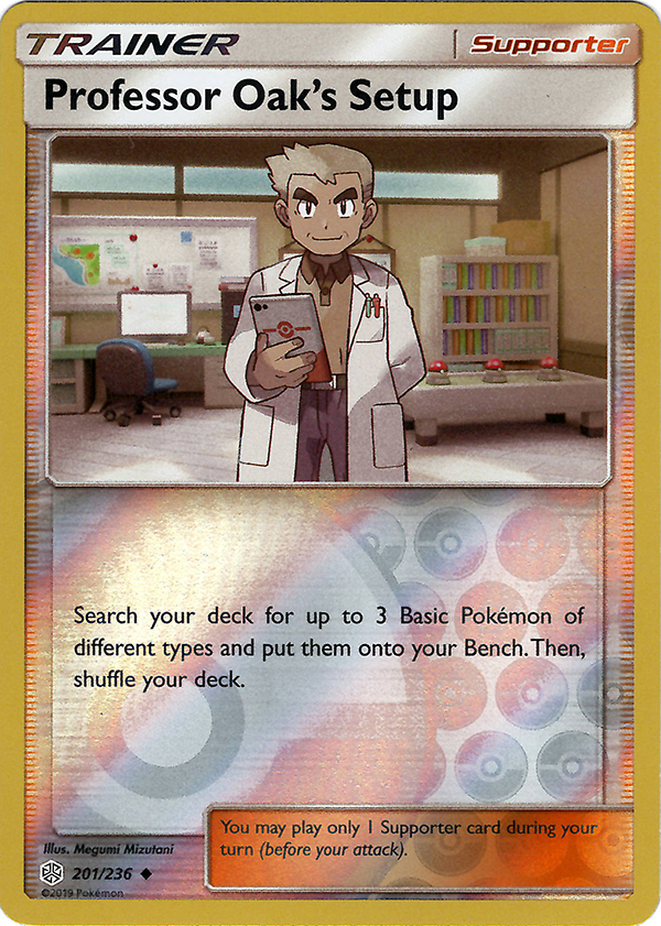 Professor Oak's Setup (Reverse Holo)
