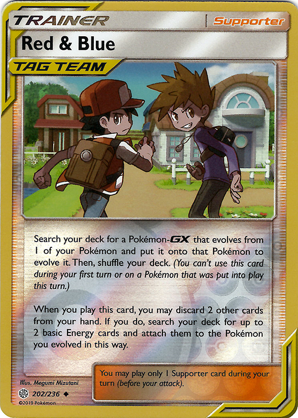 Red & Blue (Reverse Holo)