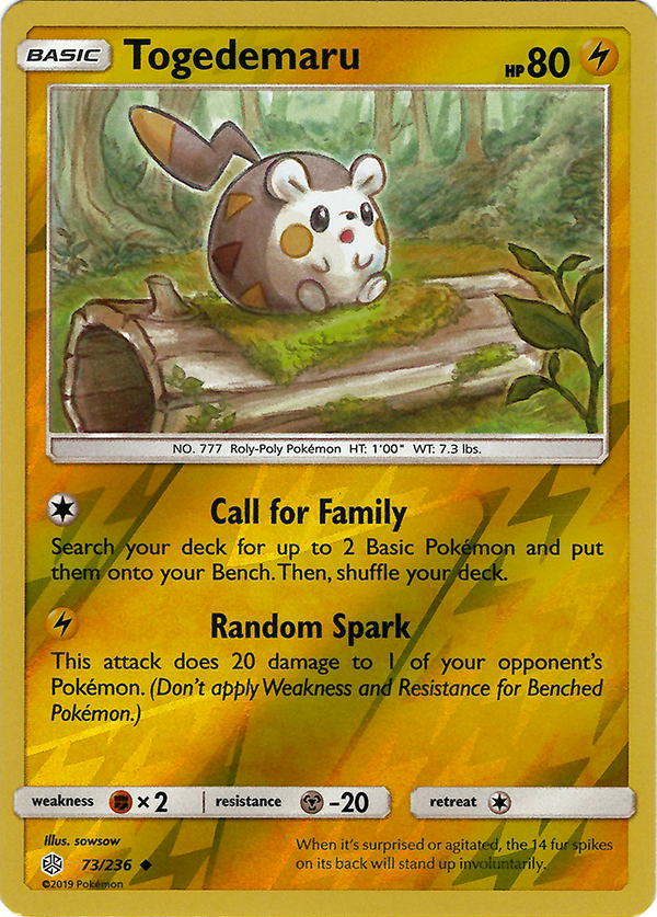 Togedemaru (Reverse Holo)
