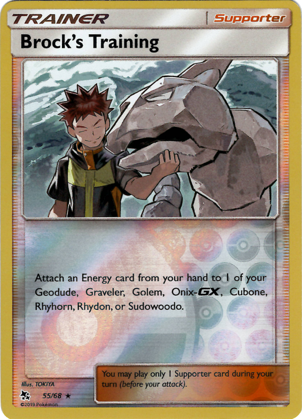 Brock's Training (Reverse Holo)