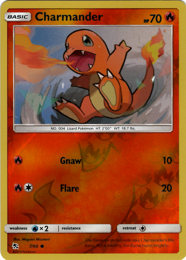 Pokemon TCG - Sun & Moon Hidden Fates - Charmander - Reverse Holo