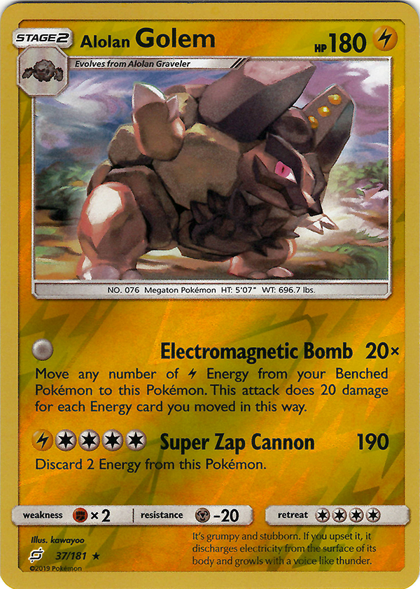 Alolan Golem (Reverse Holo)