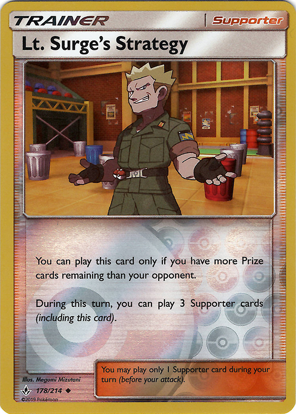 Lt. Surge's Strategy (Reverse Holo)