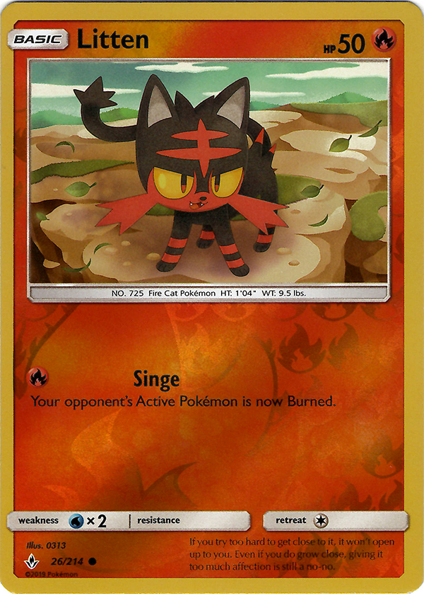 Litten (26) (Reverse Holo)