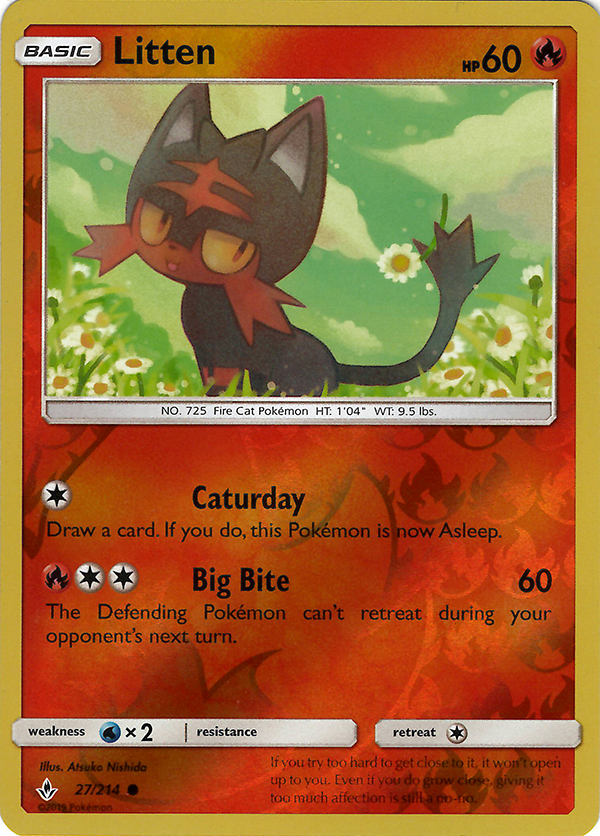 Litten (27) (Reverse Holo)