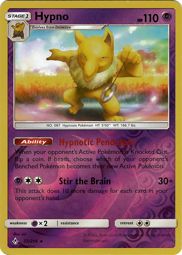Hypno (Reverse Holo)