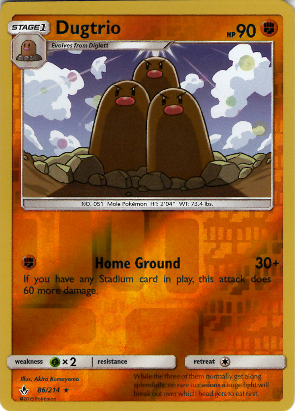 Dugtrio (Reverse Holo)