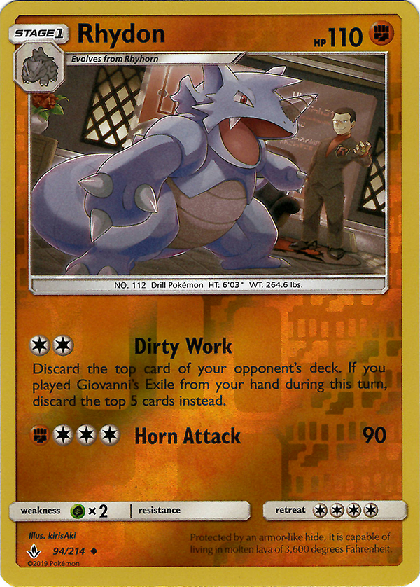 Rhydon (Reverse Holo)