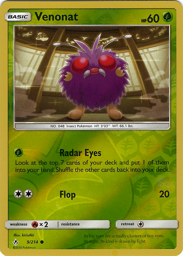 Venonat (9) (Reverse Holo)