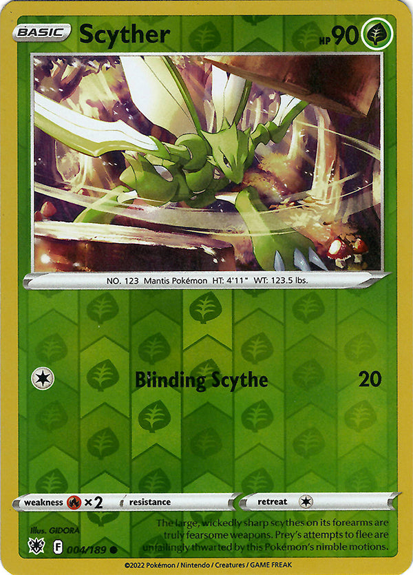 Scyther (4) (Reverse Holo)