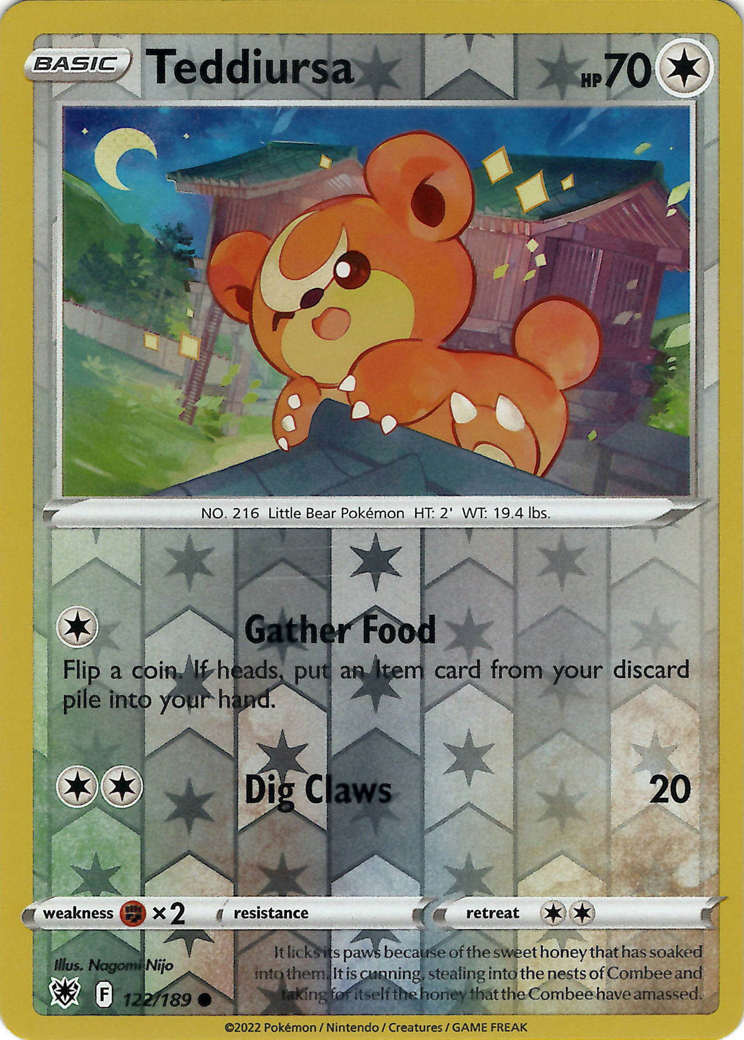 Teddiursa (Reverse Holo)