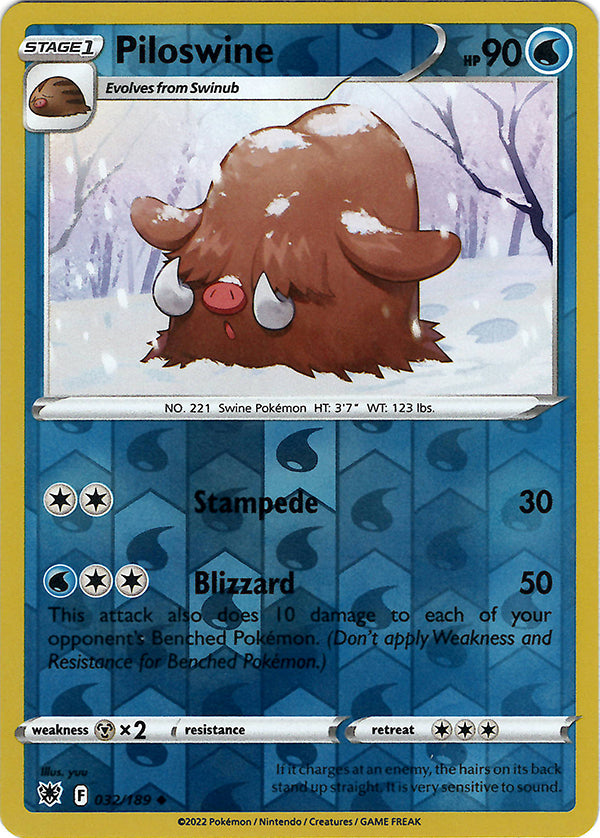 Piloswine (Reverse Holo)