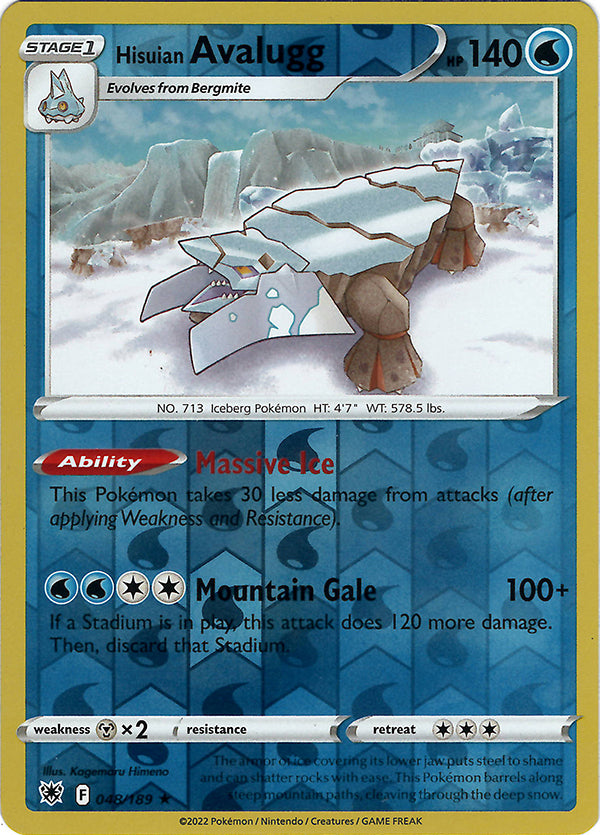 Hisuian Avalugg (Reverse Holo)