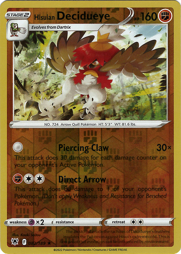 Hisuian Decidueye (Reverse Holo)