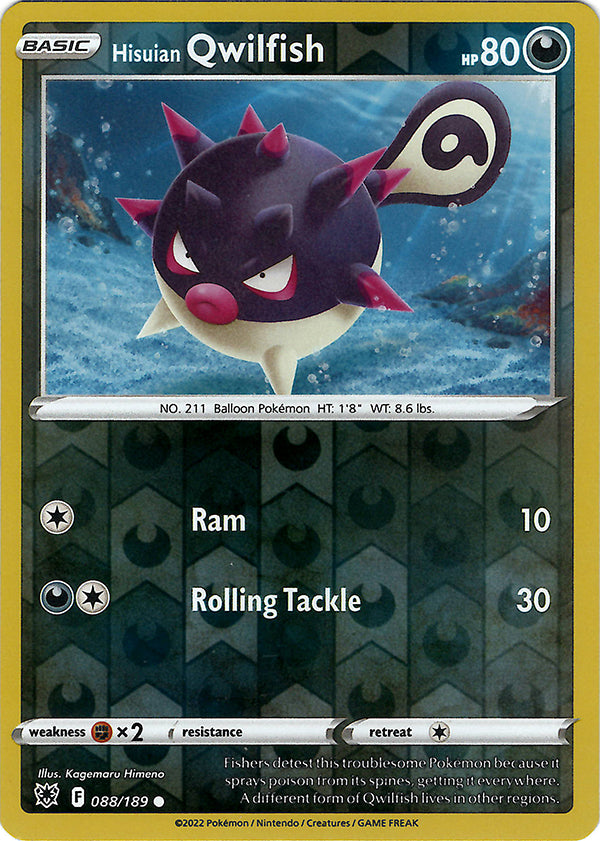 Hisuian Qwilfish (88) (Reverse Holo)