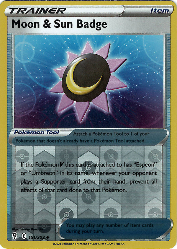 Moon & Sun Badge (Reverse Holo)