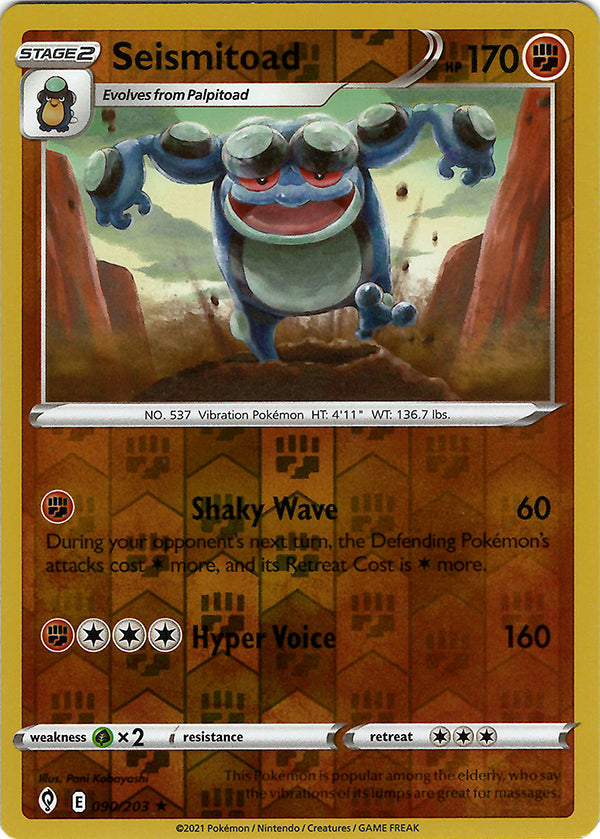 Seismitoad (Reverse Holo)