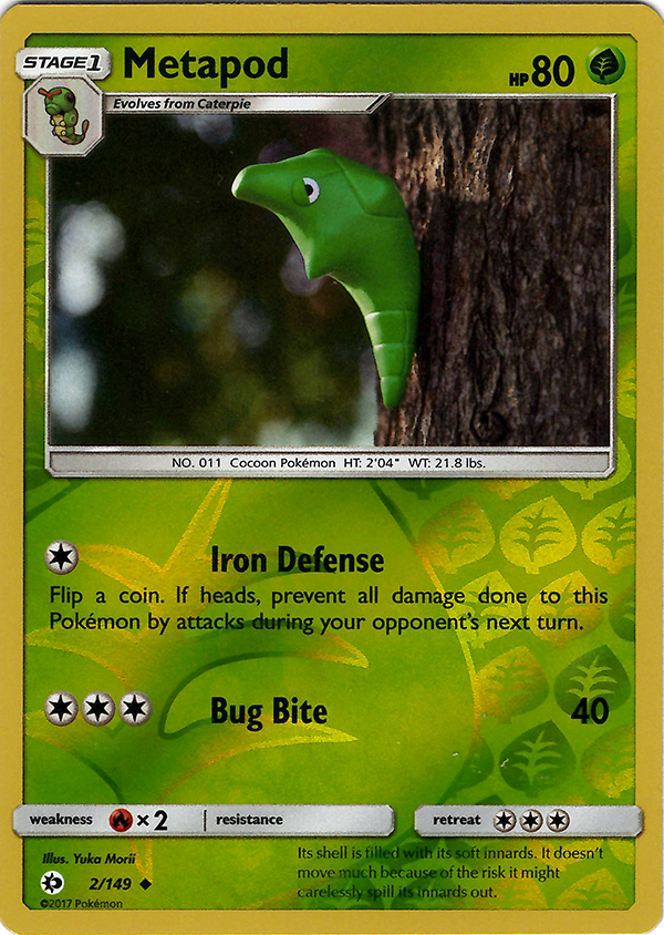 Metapod (Reverse Holo)