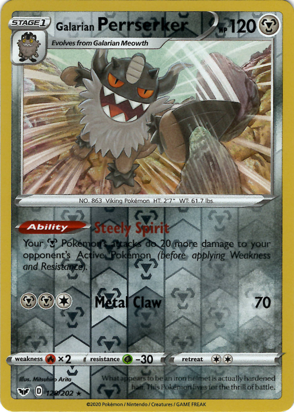 Galarian Perrserker (Reverse Holo)