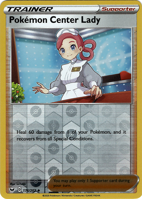 Pokemon Center Lady (Reverse Holo)