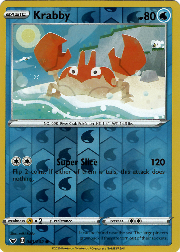 Krabby (Reverse Holo)