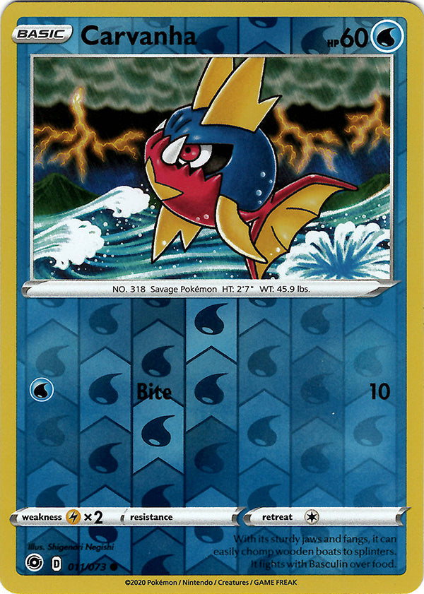 pokemon-tcg-Carvanha (Reverse Holo)