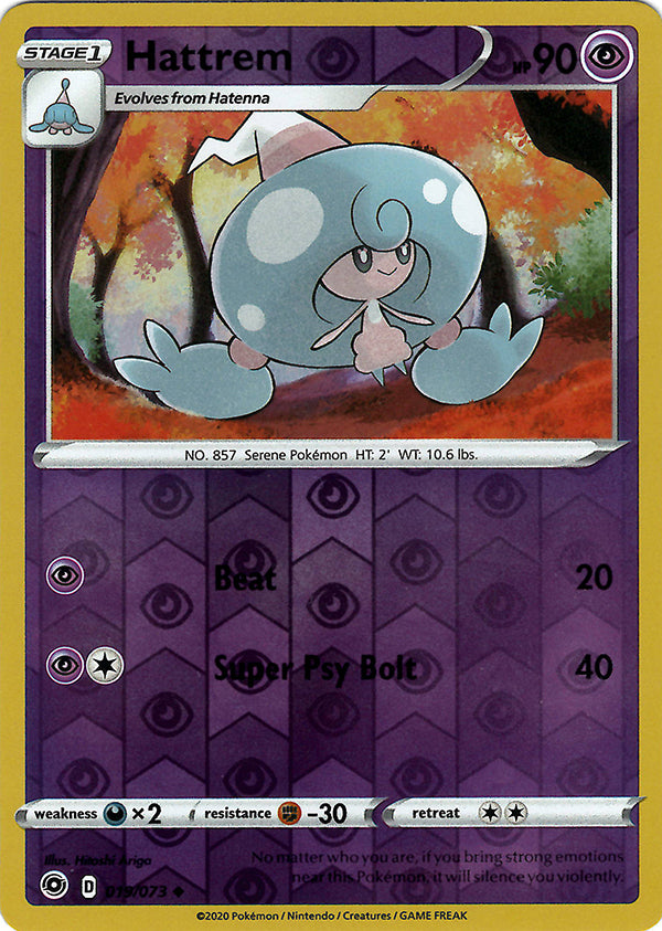 pokemon-tcg-Hattrem (Reverse Holo)