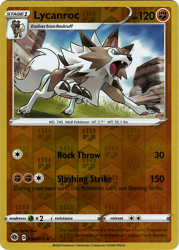 pokemon-tcg-Lycanroc (Reverse Holo)