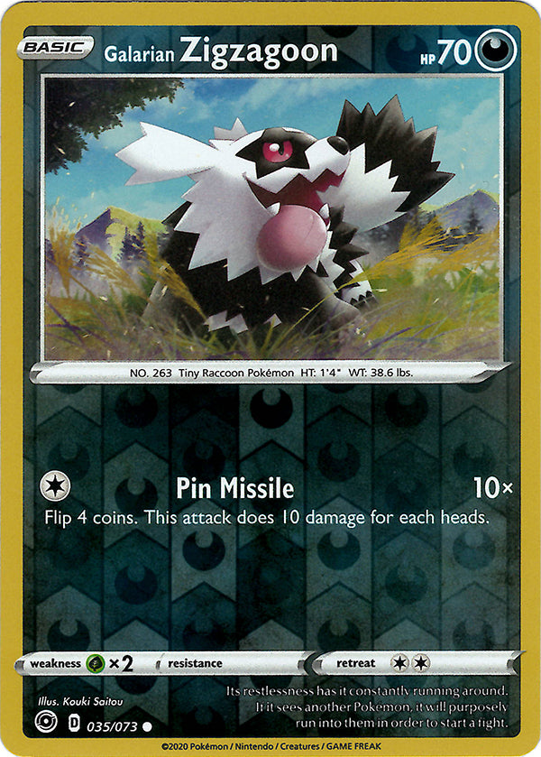 pokemon-tcg-Galarian Zigzagoon (Reverse Holo)