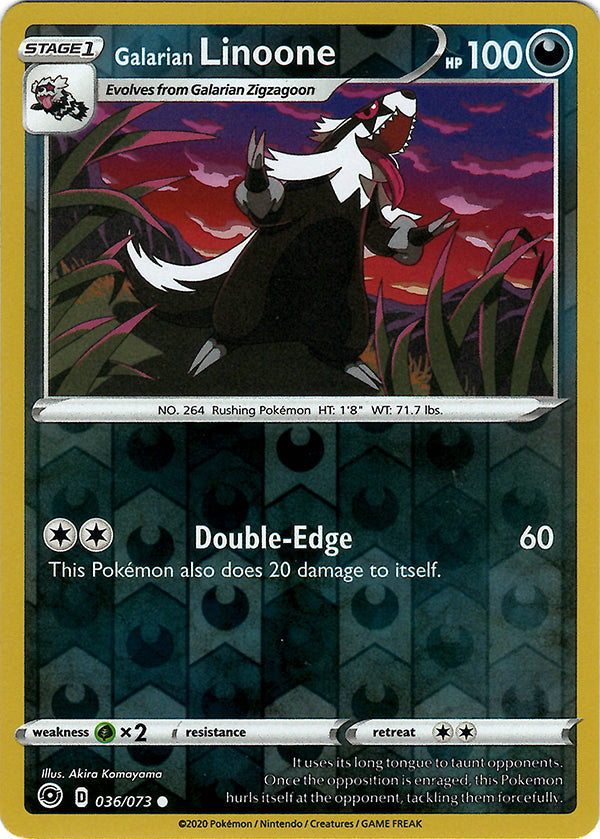 pokemon-tcg-Galarian Linoone (Reverse Holo)