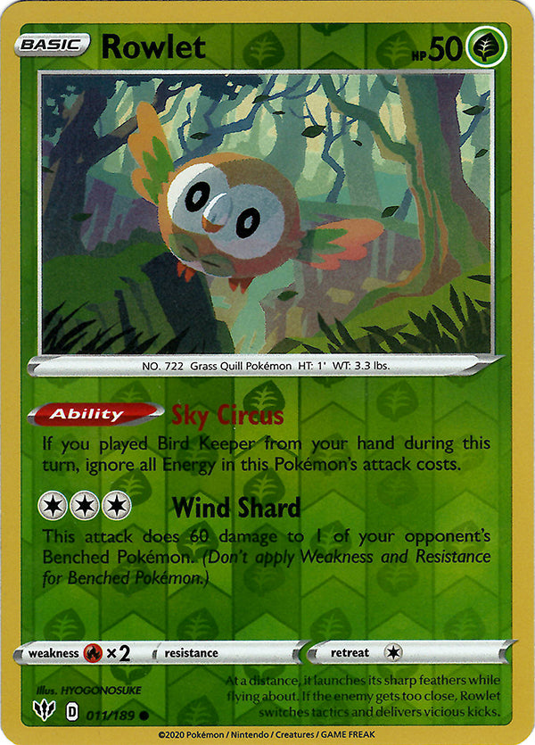 Rowlet (Reverse Holo)