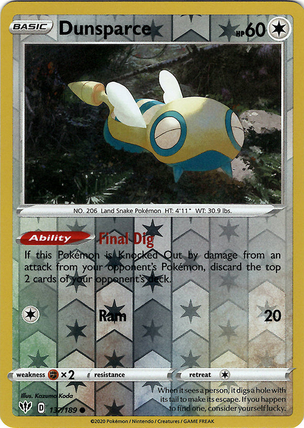 Dunsparce (Reverse Holo)