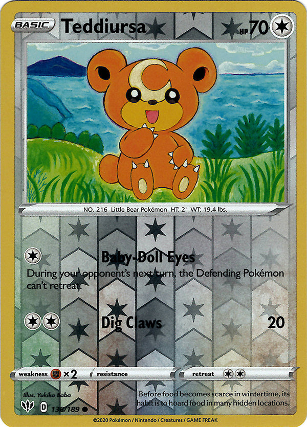 Teddiursa (Reverse Holo)