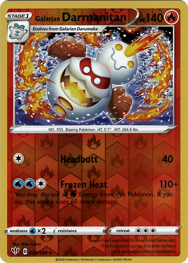 Galarian Darmanitan (28) (Reverse Holo)