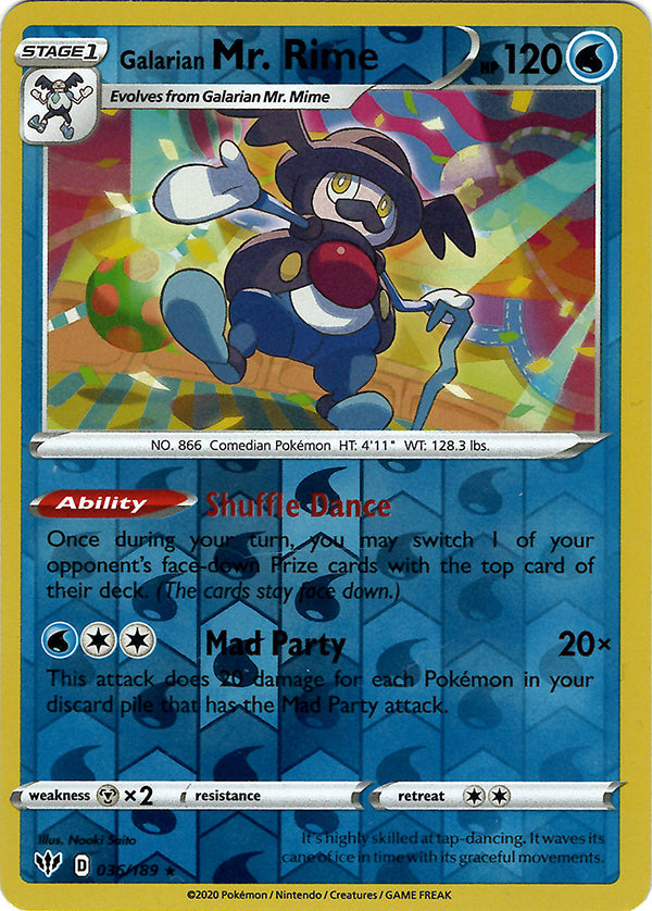 Galarian Mr. Rime (Reverse Holo)