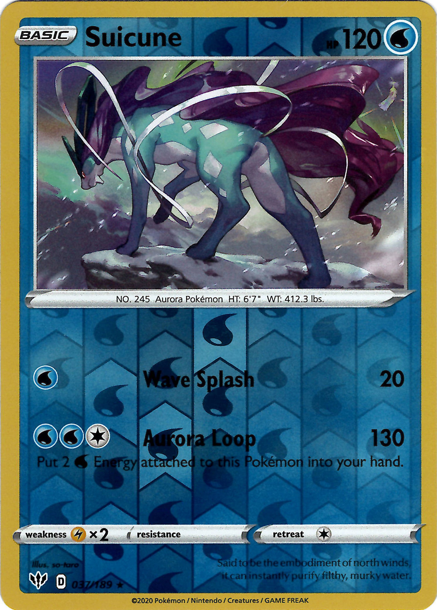 Suicune (Reverse Holo)