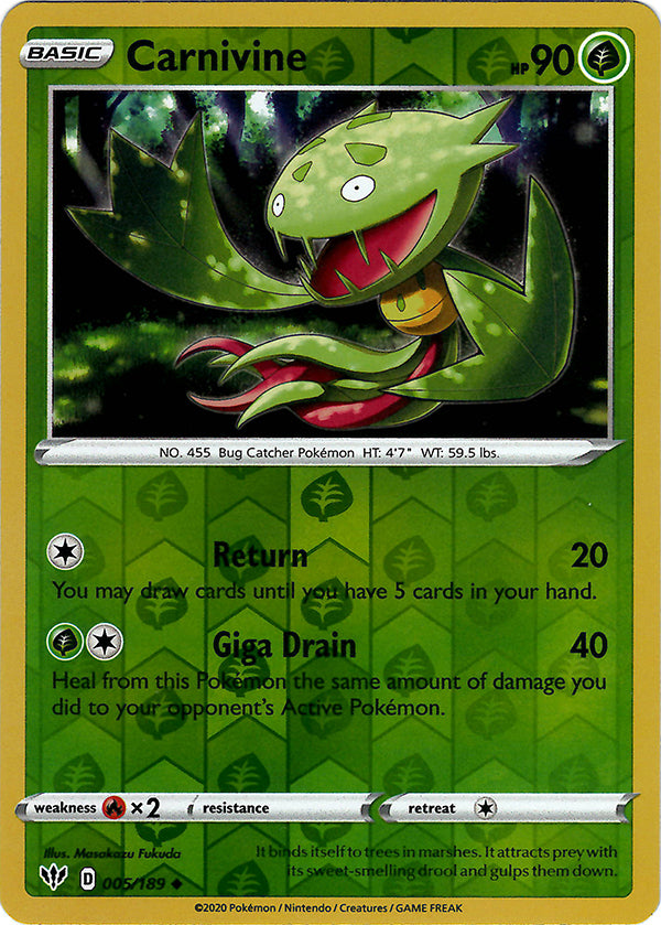 Carnivine (Reverse Holo)