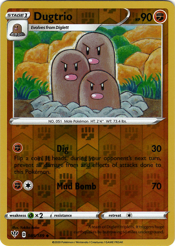 Dugtrio (Reverse Holo)