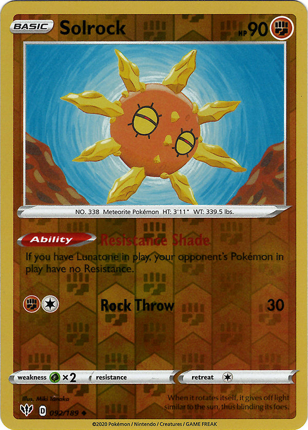 Solrock (Reverse Holo)