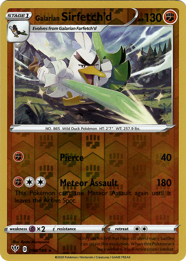 Galarian Sirfetch d Reverse Holo galarian-sirfetch-d-reverse-holo