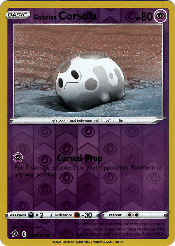 Galarian Corsola (Reverse Holo)