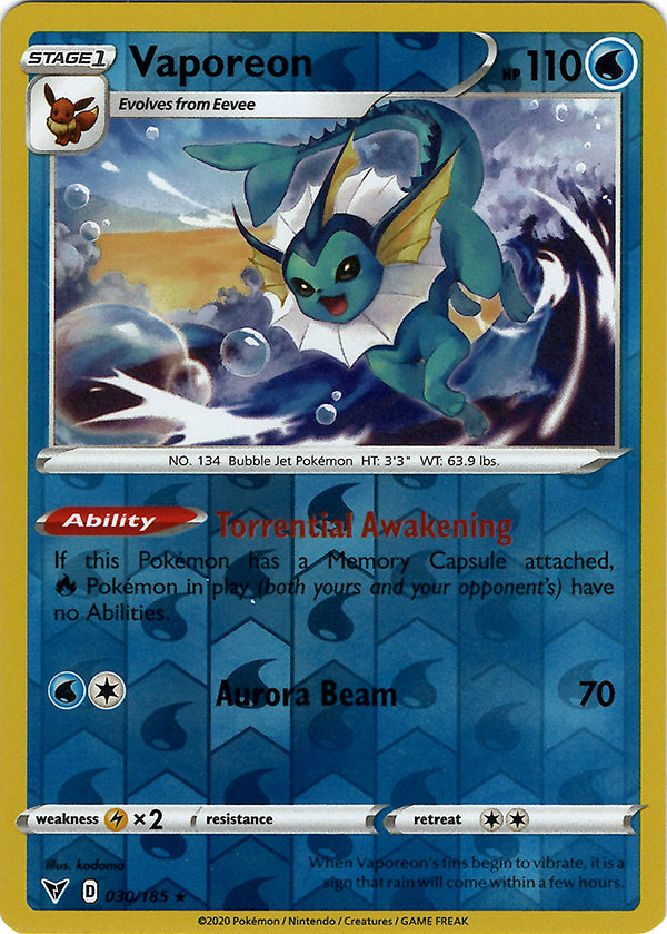 Vaporeon (Reverse Holo)