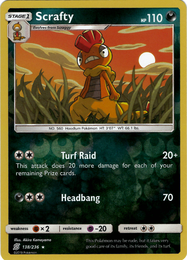 Scrafty (Reverse Holo)