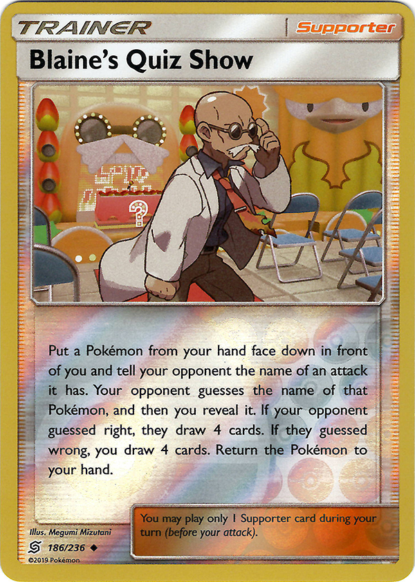 Blaine's Quiz Show (Reverse Holo)